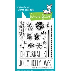 Lawn Fawn DECK THE HALLS stamp set